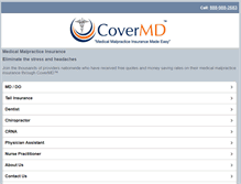 Tablet Screenshot of covermd.com